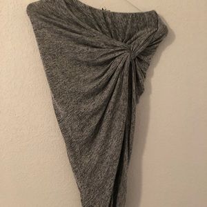 Long skirt with side knot